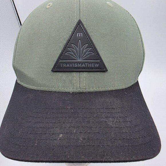 Travis Mathew Tree Canopy Mens Green Black Golf Hat Adjustable Snapback Casual - Picture 5 of 9
